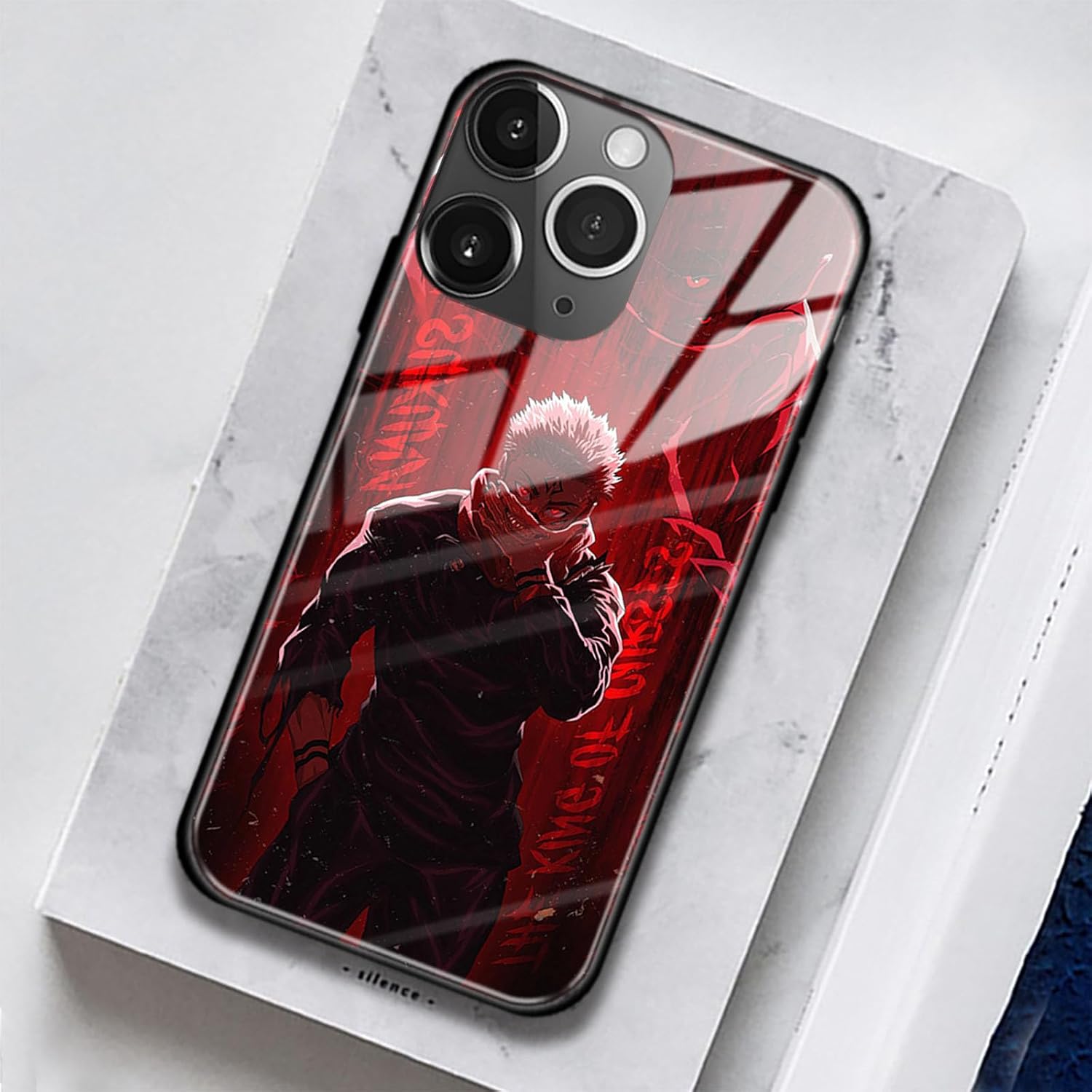 King of Curses Anime Case for iPhone 11, Aesthetic 9H Glass Protection image 3
