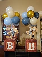 Vista 2 de Paquete de 12 Osos de Peluche 34.3 cm Osos de Peluche Pequeños para Ducha de Bebé Adornos de Centro de Mesa para Navidad, San Valentín, Día de la 12