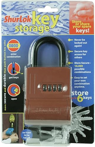 Miniatura 2 de ShurLok SL-100W candado a combinación de cuatro dígitos azul, SL-300W