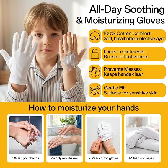 24 Pairs Soft White Cotton Gloves for Moisturizing Eczema Sleep Treatment, and Archival Inspection Handling of Coins, Jewelry, Silver, and Costume Artifacts