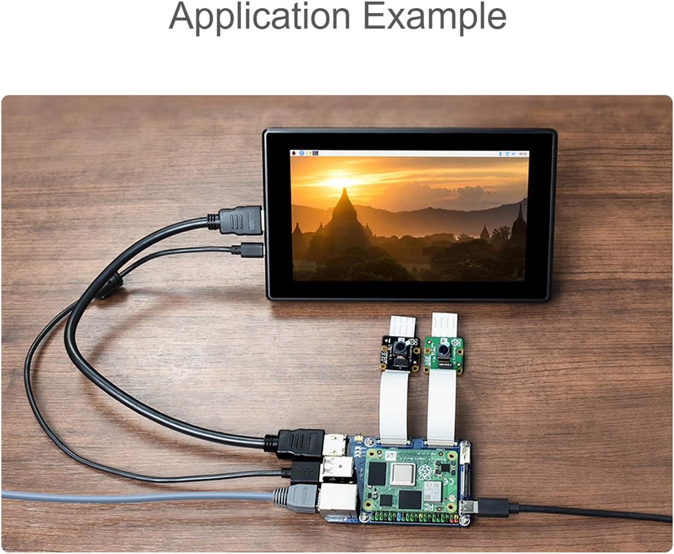 Mini Base Board for Raspberry Pi Compute Module 4, with Standard CM4 Socket and Raspberry Pi 40 PIN GPIO Header, Onboard Multiple Connectors, Suitable For Compute Module 4 Lite/EMMC Series Module