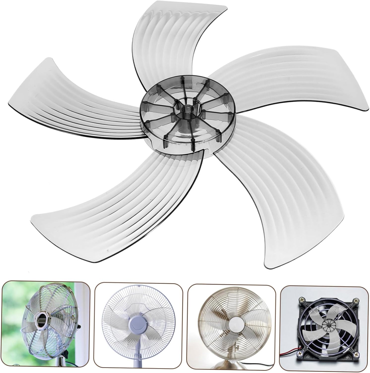 Gadpiparty 2pcs Fan Replacement Leaves Pedestal Fan Blades Lightweight Plastic Easy to Install for Use