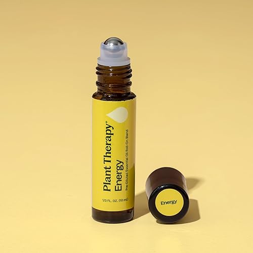 Vista 6 de Plant Therapy Energy Essential Oil Blend 10 mL (1/3 oz) Mezcla refrescante y energizante 100% pura, prediluida en roll-on, aromaterapia natural