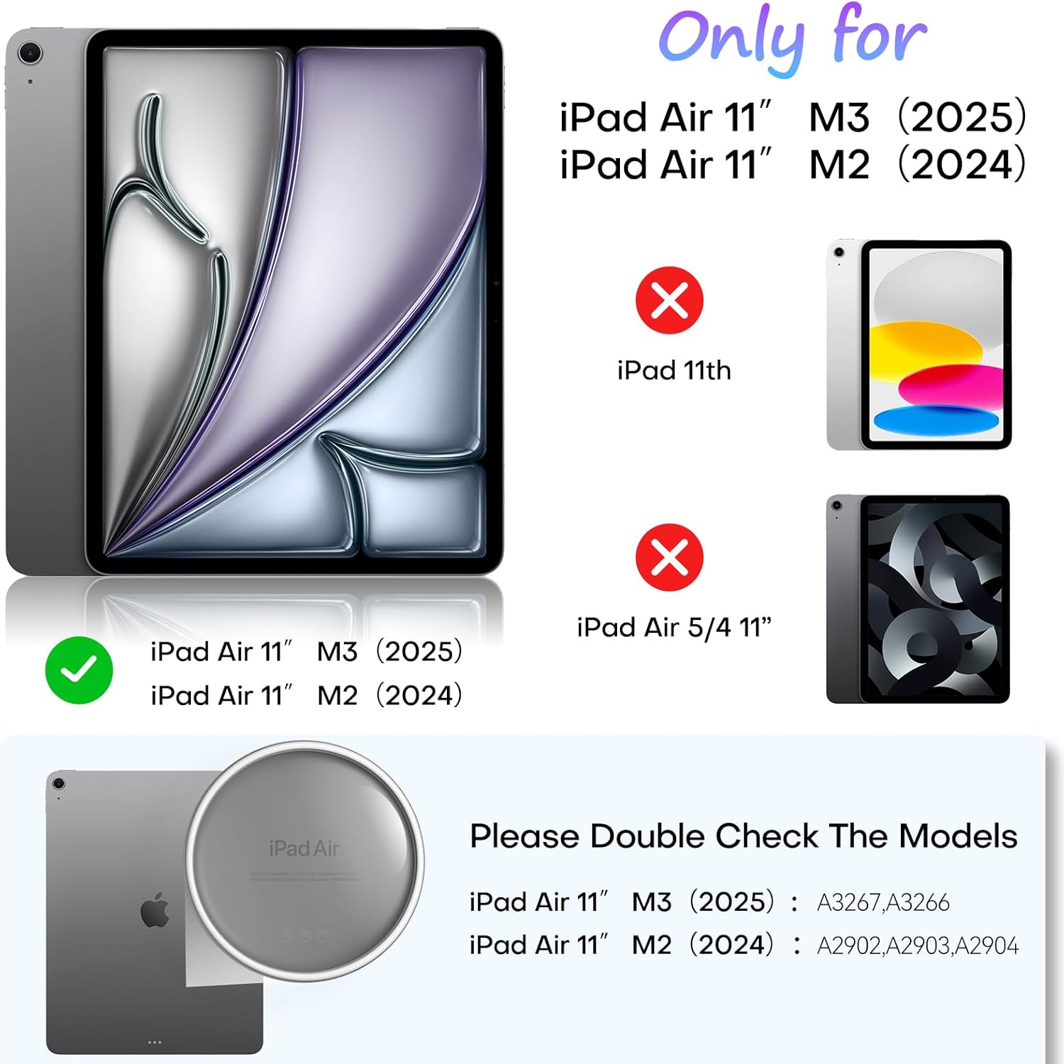 OMOTON PAPERSENSE 2 Pack Paper Screen Protector for iPad Air 11 Inch M3/M2 (7th/6th Generation, 2025/2024), Matte PET Film with Easy Application Tray, Write and Draw Like on Paper, Case & Apple Pencil Compatible - Image 2