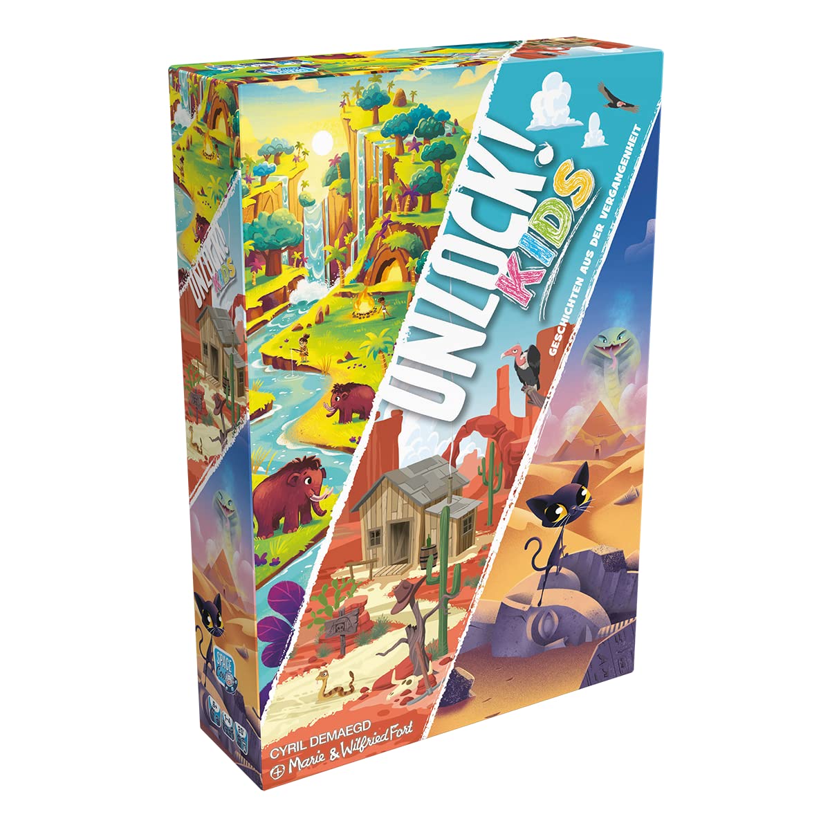 Asmodee, Unlock! Kids: racconti favolosi, gioco da ragazzi, gioco puzzle, 1-4 giocatori, dai 6+ anni, 20 minuti, tedesco