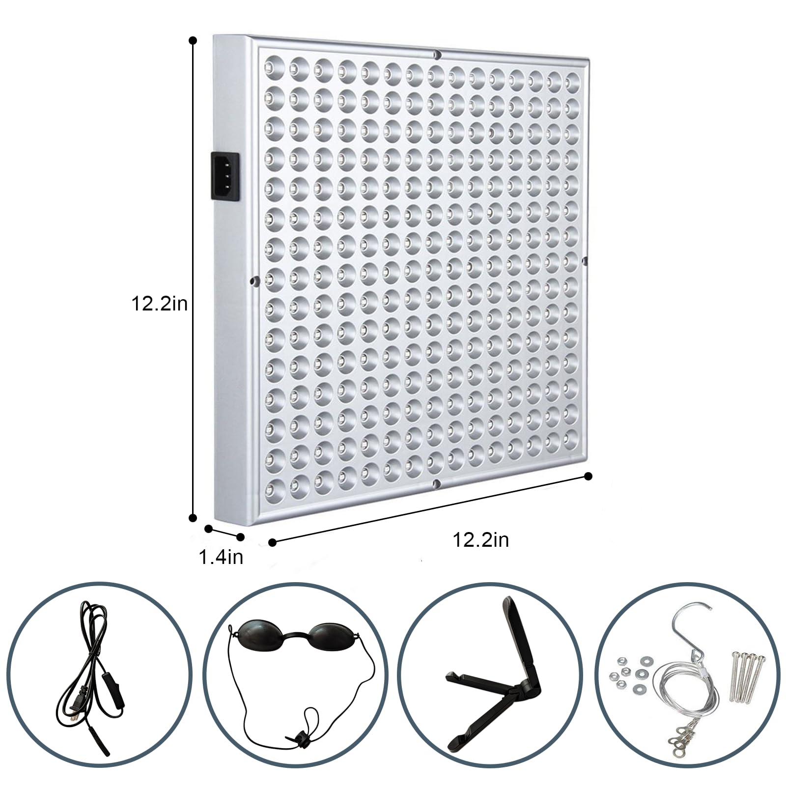 Lámpara bronceadora portátil para bronceado para el hogar, bronceado facial, luz diurna para la cara y el cuerpo para el hogar, con soporte ajustable y ganchos para colgar (A)