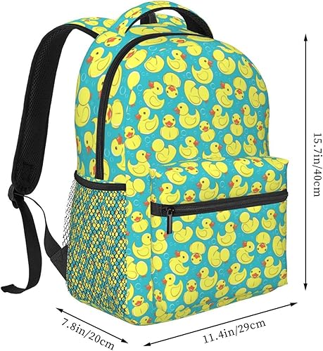 Miniatura 2 de ASYG Mochila de pato linda mochila para computadora portátil para mujer, bolsa de viaje divertida para computadora portátil, Pato 03, Moderno