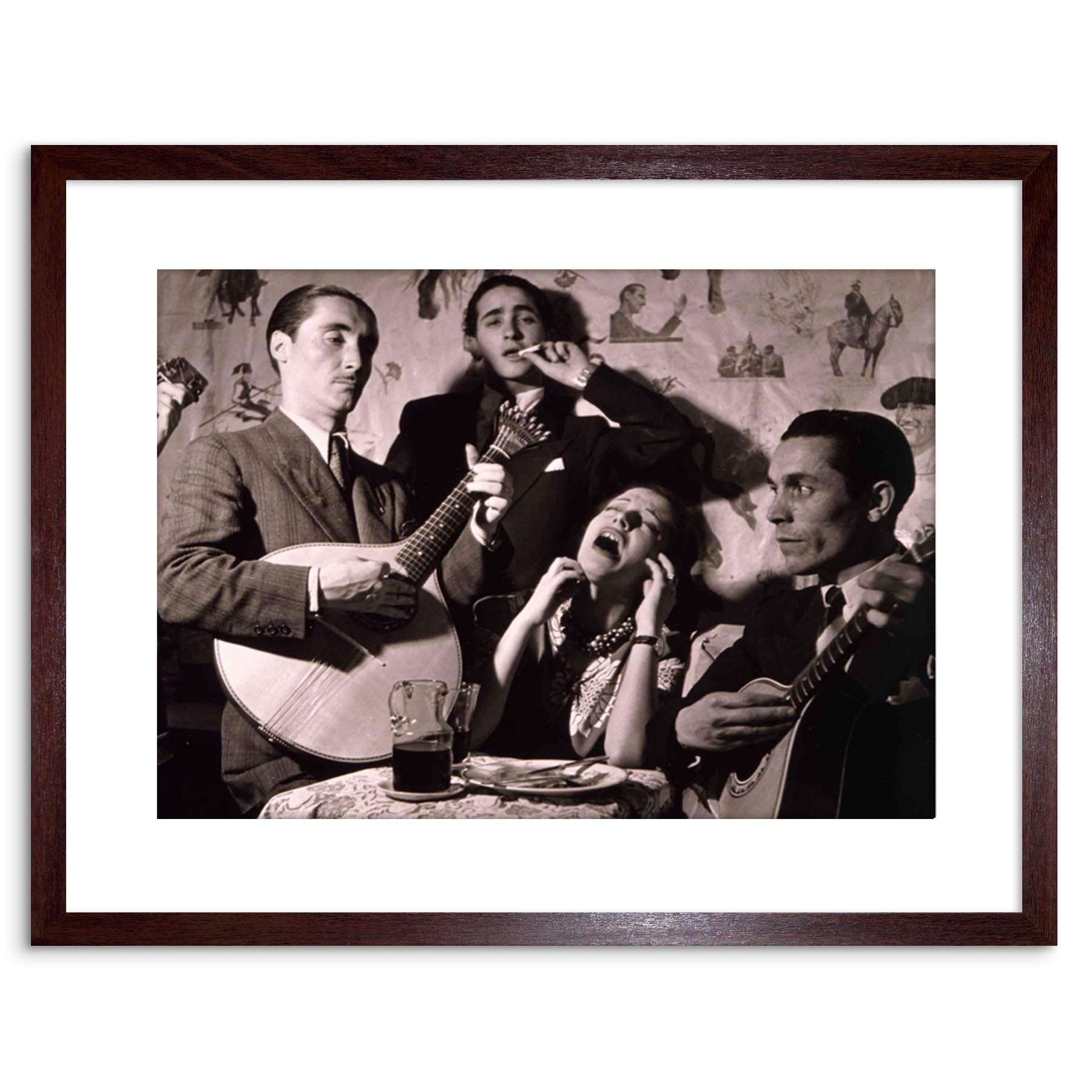 Wee Blue Coo 9x7 '' PHOTO FOLK SINGER NIGHTCLUB FADO PORTUGAL FRAMED ART PRINT F97X1746