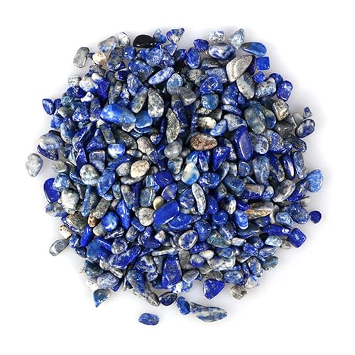 LIOOBO Natural Polished Stones 100g Aquamarine Gravel Fish Tank Decoration