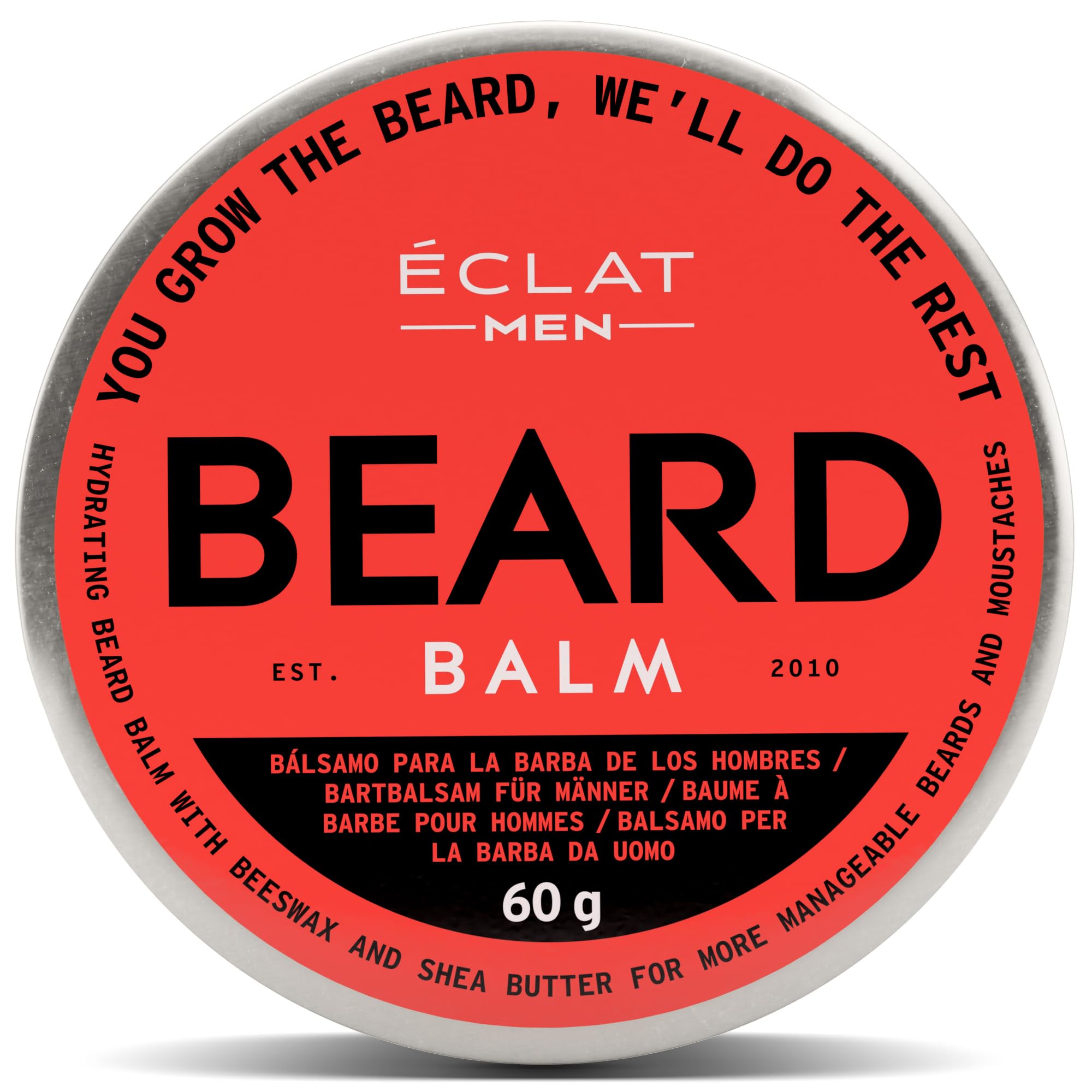 Men Beard Balm, Beard Moisturiser for Men, Hydrating Beard Balm for Men with Shea Butter, Beard Butter Men with Pure Argan Oil - Beard Wax for Men & Softener Beard Wax, Beard Softener for Men