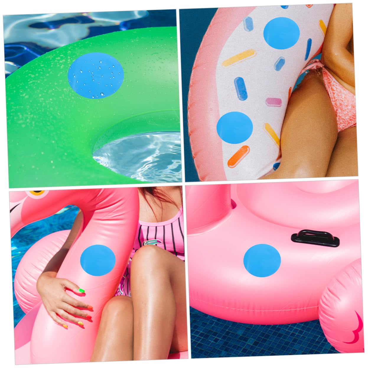 ibasenice Reparatur Patches Für Aufblasbare Boote Flicken Für Schwimmringe Luftmatratzen Und Kajaks Anzuwenden Für Pool Reparaturen Und Outdoor Aktivitäten