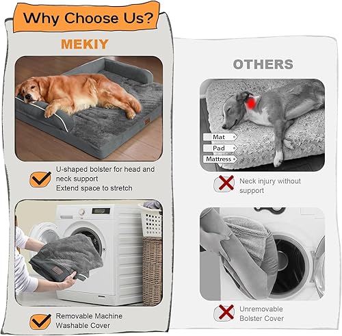 Miniatura 4 de Cama ortopédica lavable para perros pequeños, sofá cama para perros pequeños, sofá de espuma viscoelástica, impermeable, con funda extraíble