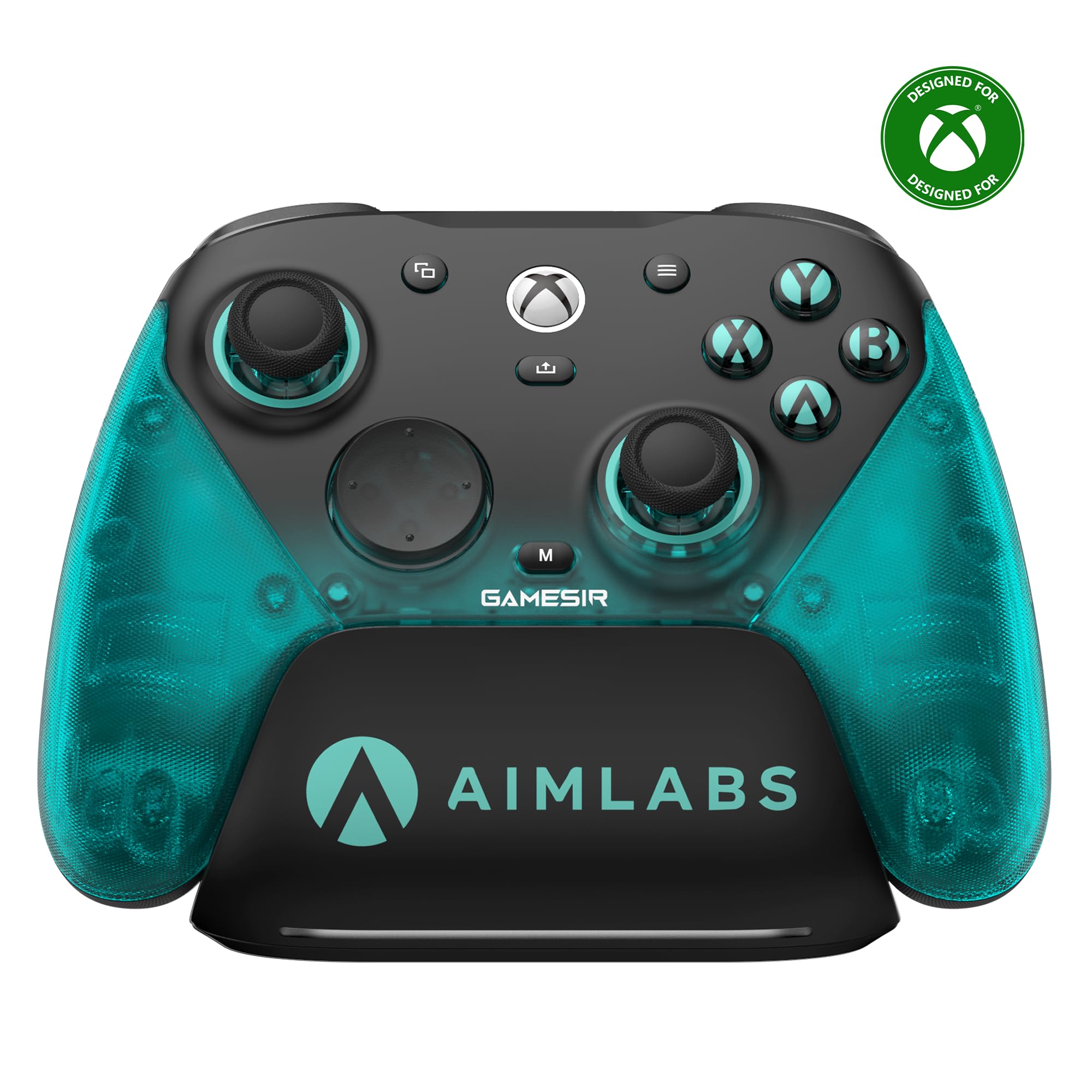 GameSir G7 Pro Controller 1000Hz con Stazione Ricarica per Xbox Series X|S, Xbox One, PC 10/11 & Android - Joystick TMR, Grilletti Regolabili & 4 Tasti Programmabili - Aimlabs Edition