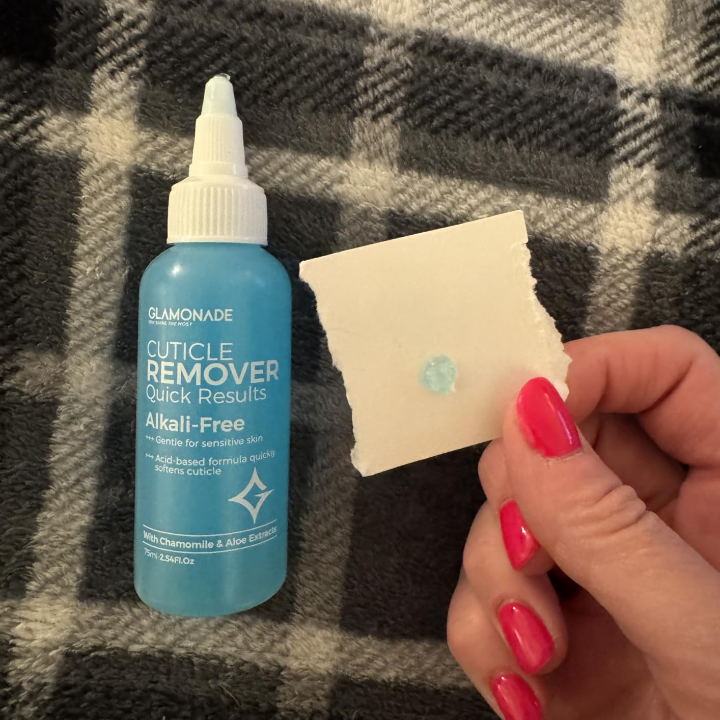 Glamonade Instant Cuticle Remover Gel: Fast-Acting Cuticle Softener for Overgrown Rough Cuticles, Salicylic Acid, Gentle for Sensitive Skin, Professional Manicure Prep & Nail Care