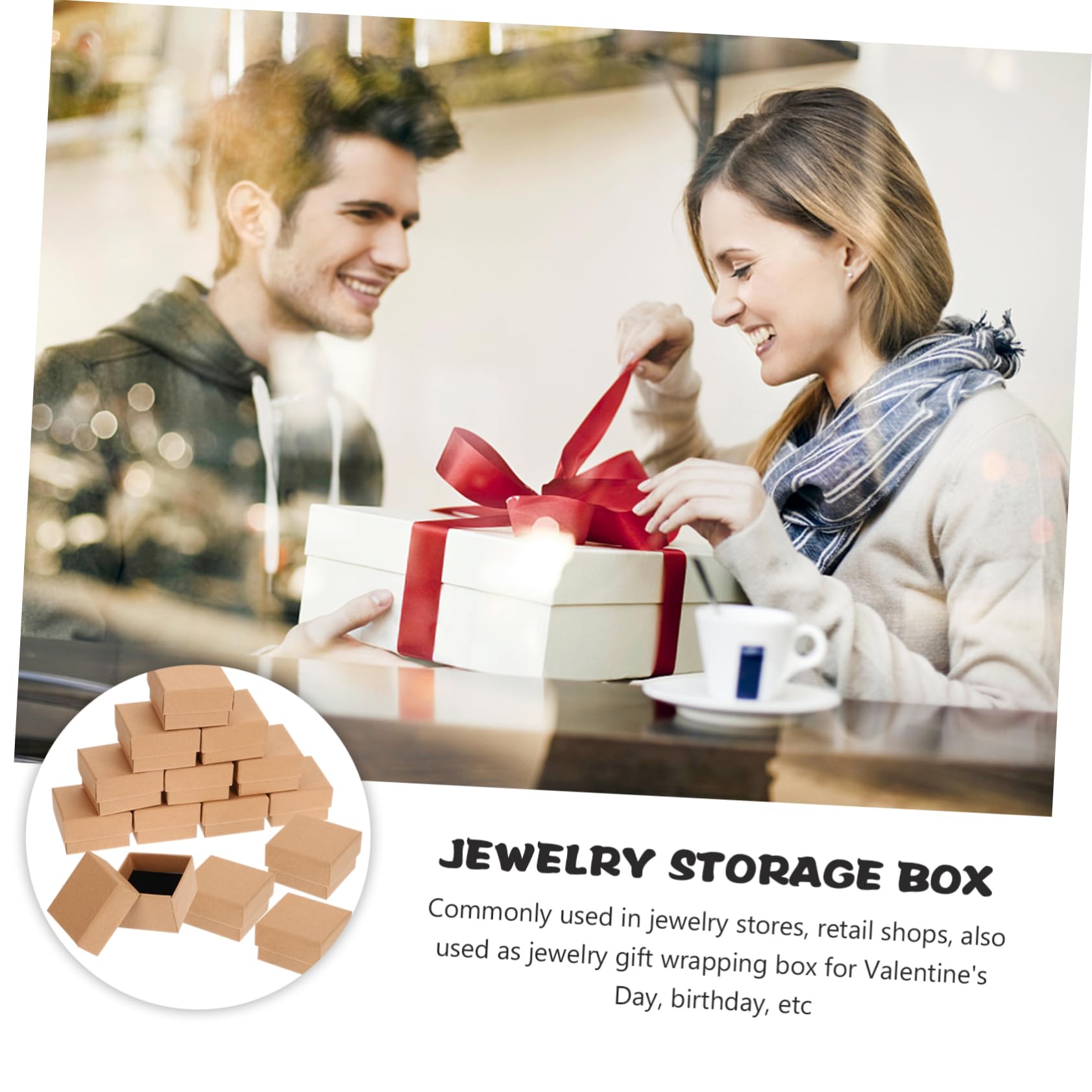 Boîtes à Bijoux en Carton Lot de 50 pour Colliers et Bracelets de Cheville