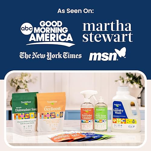 Miniatura 9 de Truly Free Detergente para ropa - Aroma distintivo detergente natural para pieles sensibles 150 cargas