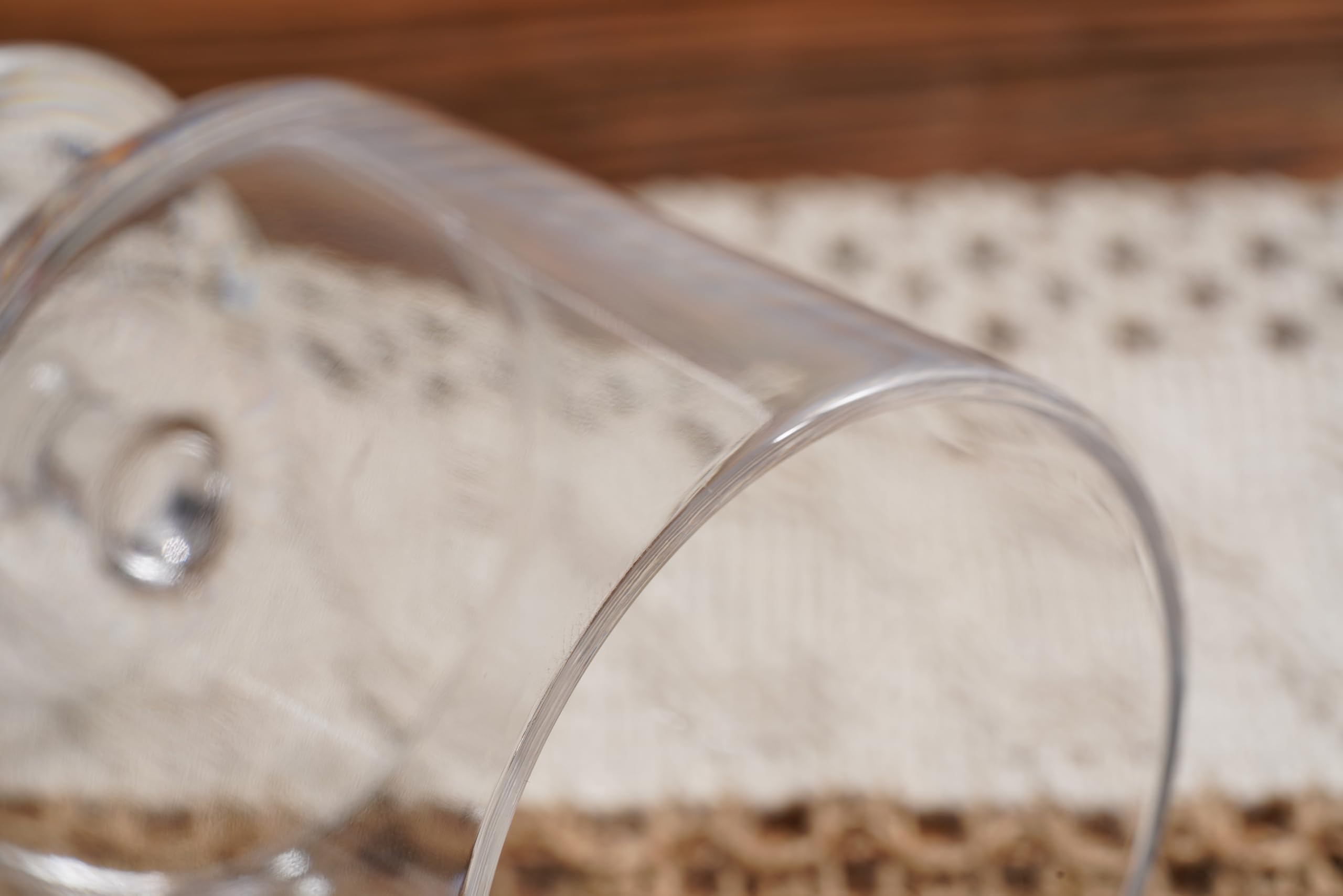 TarHong Juego de 6 copas de vino apilables, plástico premium, inastillable, para interiores y exteriores, 9.5 onzas, transparente