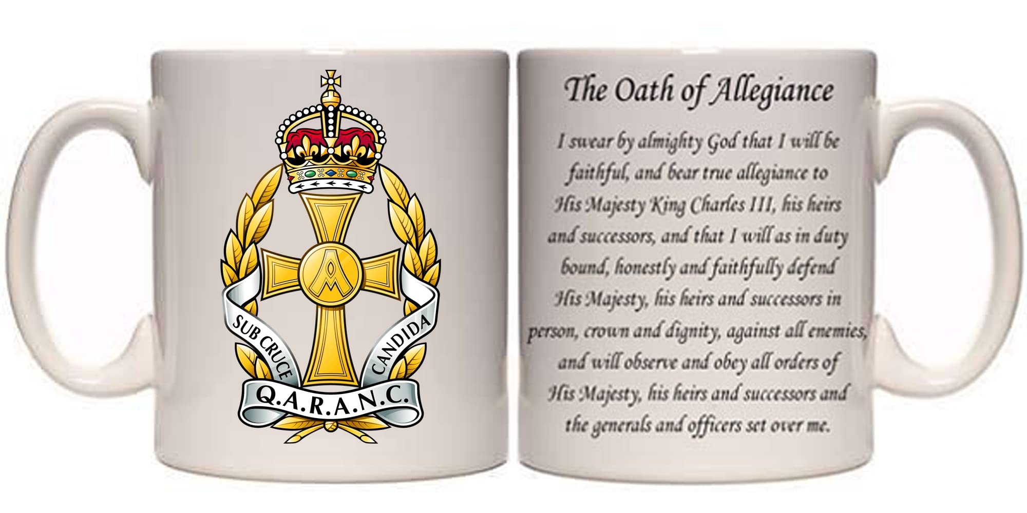 Queens ALEXANDRAS Royal Army Nursing Corps Army Veteran Military Mug (MI64) 11oz & 15oz Mug Soldier Kings Crown (15OZ)
