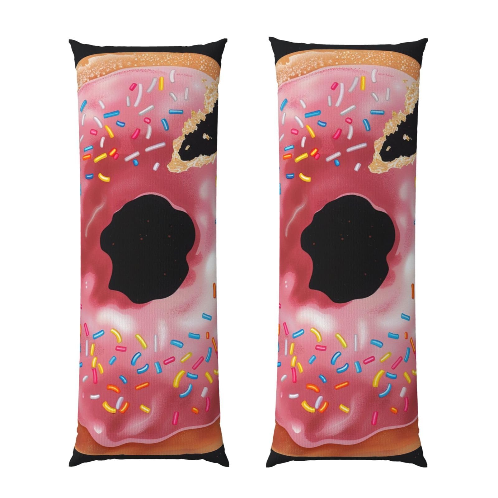 Body Pillow Cover 20x54 Inch, Donut Print Print Long Lumbar Pillow Case with Zipper Long Body Pillowcase Decorative for Bed Sofa Bedroom