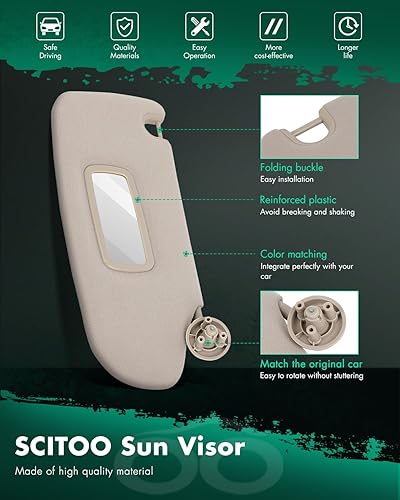 Miniatura 3 de Parasol para automóvil lateral derecho del pasajero gris sin techo corredizo para Dodge 2002-2005 para Dodge para Ram 1500, 2003-2005 para Dodge