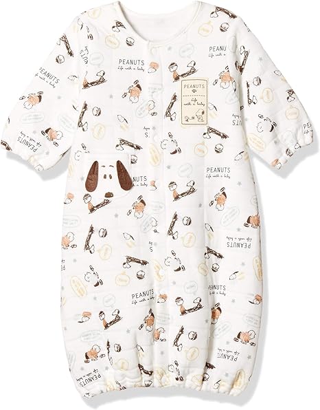 Amazon Co Jp ピーナッツ Tシャツ スヌーピー 新生児 兼用ドレス 男の子 女の子 オフホワイト 50 70 服 ファッション小物