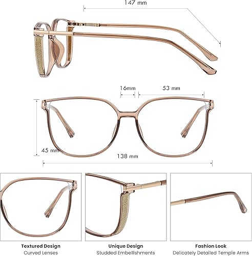 Miniatura 6 de GUDVUE Blue Light Glasses For Woman, Computer ReadingGamingPhones Glasses, Anti GlareUV400Eye Strain