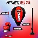 SPEED UP Yankee Boxing Kit/Punch Stand Set for Kids & Adults (5+ Years Age) with Boxing Speed Ball, Punching Gloves & Pump, Adjustable Standing Boxing Kit for Practice & Traning gallery image