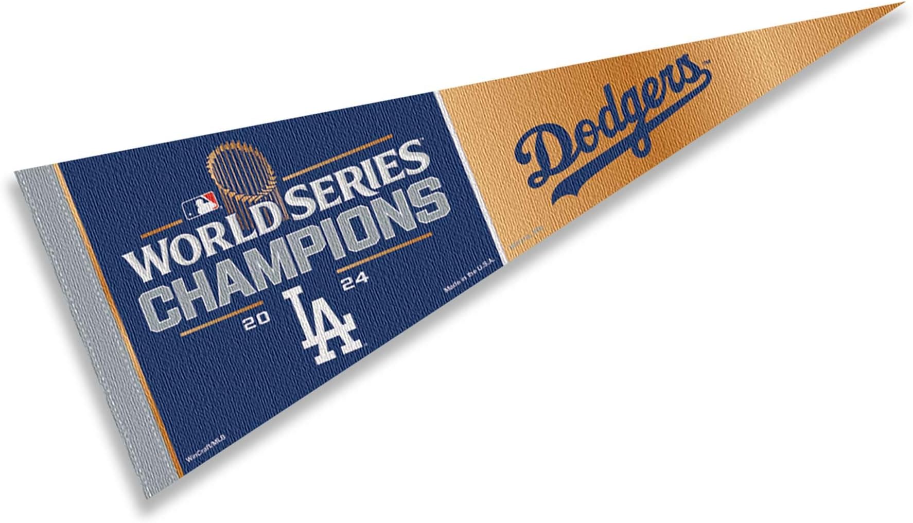 Los Angeles Dodgers 2024 World Champions Series Soft Felt Pennant