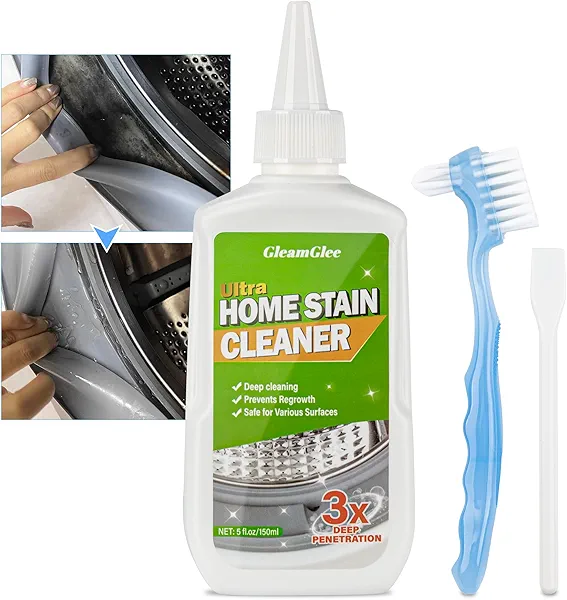 Home Remover Gel, Powerful Washing Machine Gasket Cleaner, Heavy Duty Cleaning Solution for Washing Machine, Refrigerator Strips, Bathroom Grout, Tiles, Sink, Shower - 5 Fl.Oz