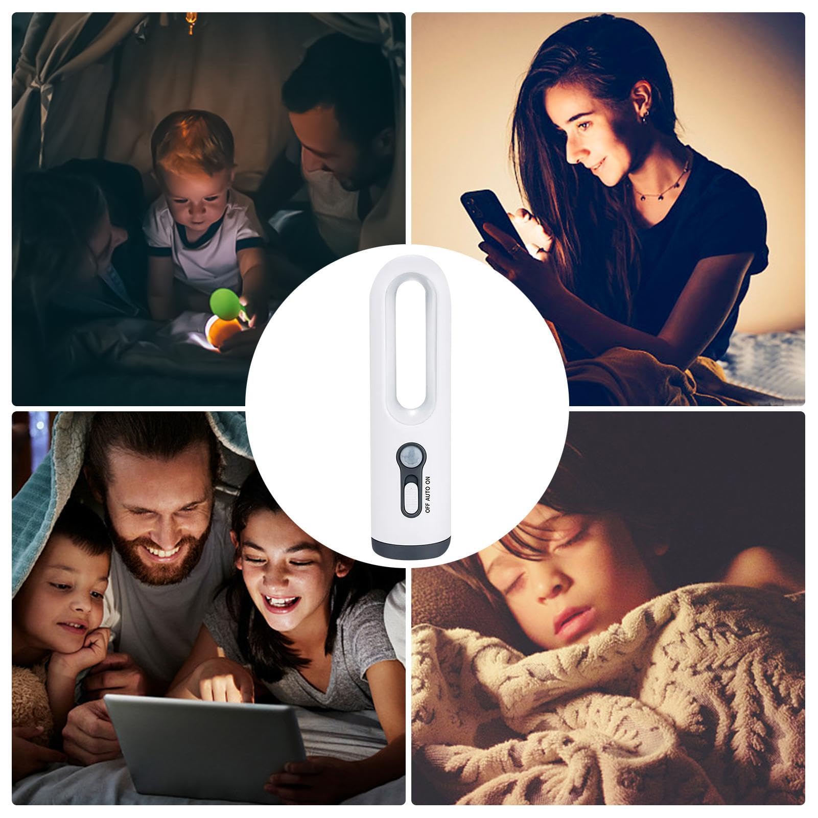 Luci Notturne A LED Con Sensore Di Movimento Hiboom - Ricaricabili, Staccabili, 4 In 1 (Torcia, Emergenza) - 13