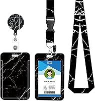 Vista 38 de Cordón para credencial y soporte para tarjetas de identificación, carretes retráctiles con clip para cinturón de carrete de mosquetón, cordón