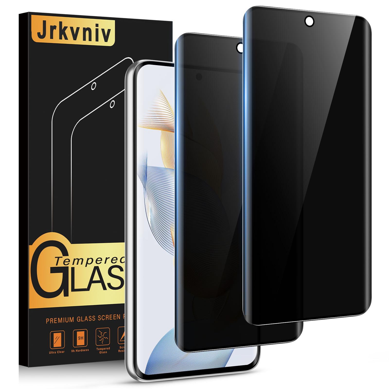Protector Pantalla de Privacidad para Honor 90 5G Cristal Templado Antiespia Protectora Vidrio PelÃcula Dureza 9H Antiarañazos Sin Burbujas Privacy Screen Protection,2 Piezas