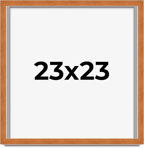 Miniatura 10 de Marco marrón de 18 x 24 pulgadas, marco de madera maciza de nuez de miel, ancho de moldeo de 0.875 pulgadas, profundidad de rabo de 0.875 pulgadas