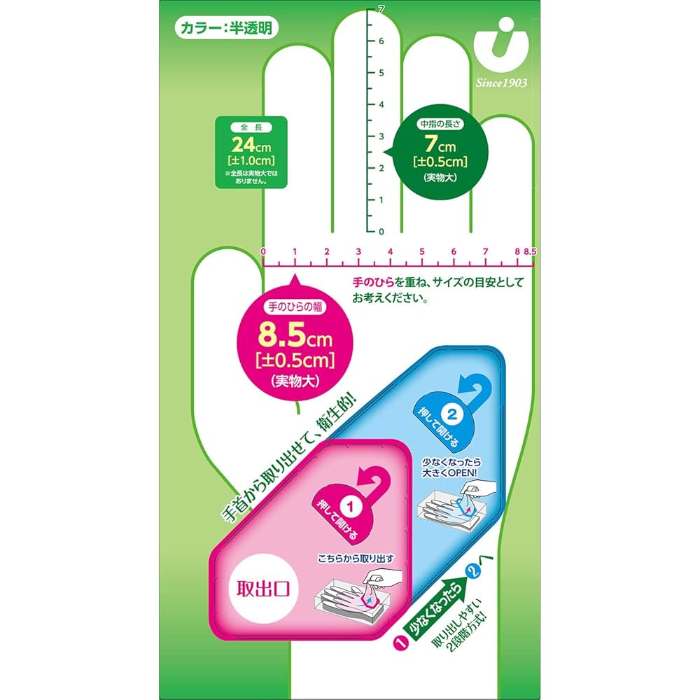 ビニール手袋　宇都宮製作所　Mサイズ　12箱 Amazon | 宇都宮製作 ビニール手袋 M 半透明 100枚入 粉なし