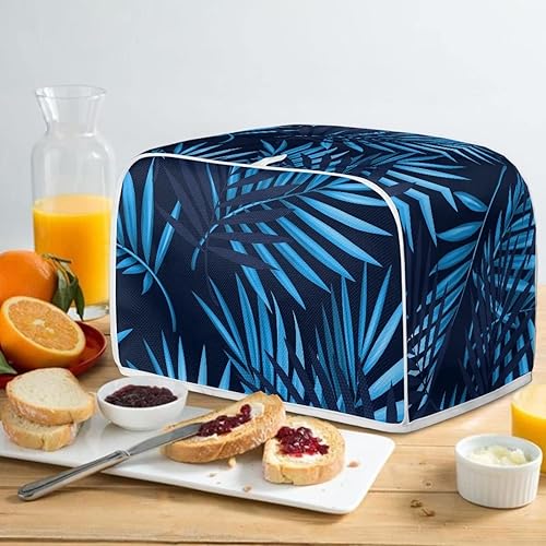 Vista 27 de JEOCODY Cubiertas para horno tostador, funda extragrande para hacer pan de flores azules, se adapta a la mayoría de tostadoras estándar de 2 Colibrí