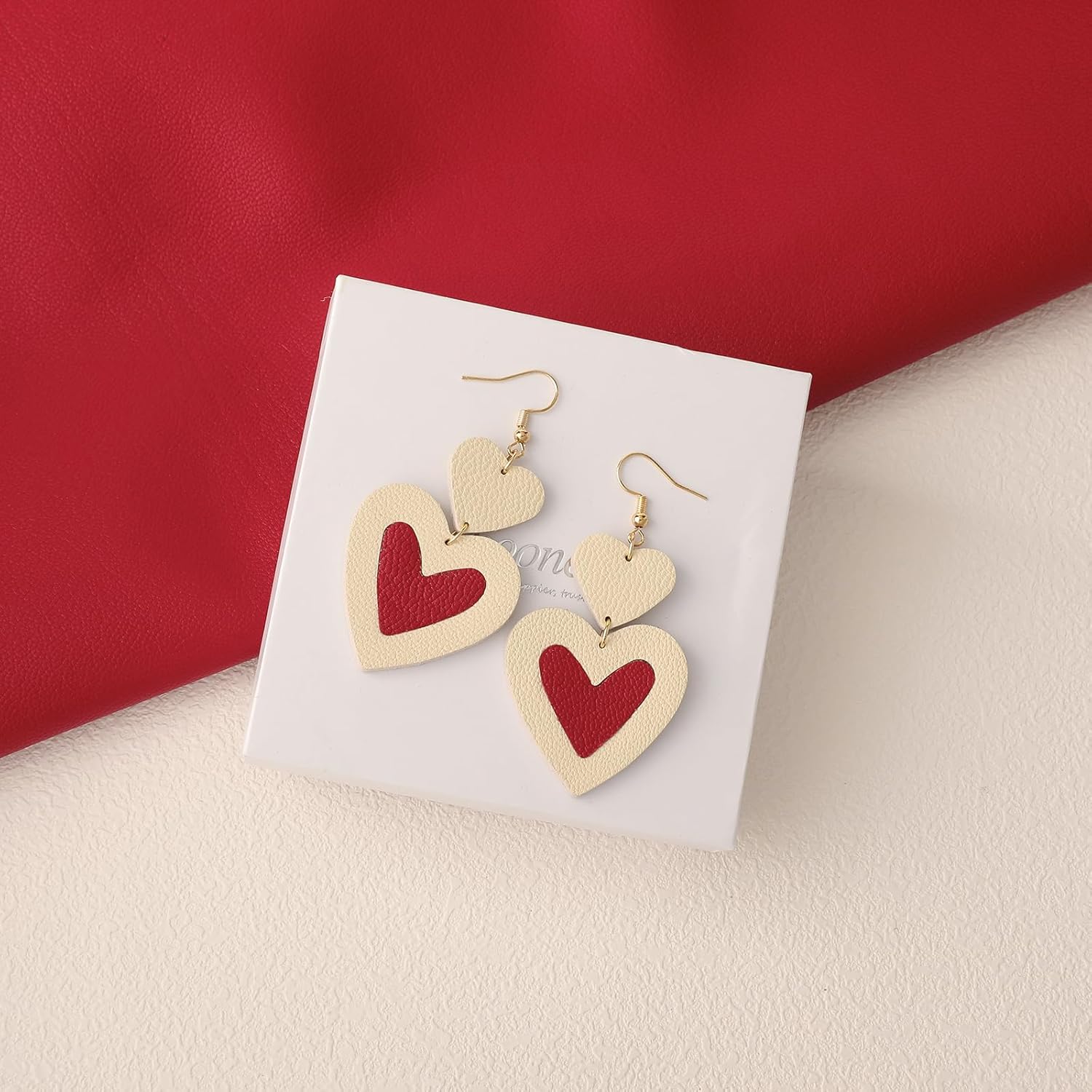 Heart Earrings Dangle for Women, Hypoallergenic Earrings Drop Trendy Gift for Her - Image 8