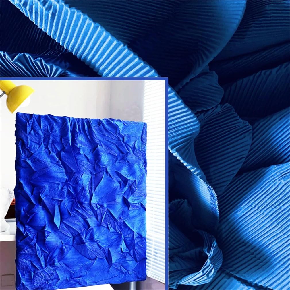 Tela De Diseñador De Moda, Tela De Diseño Plisado Por Metro, Material De Decoración Del Hogar Para Costura Artesanal