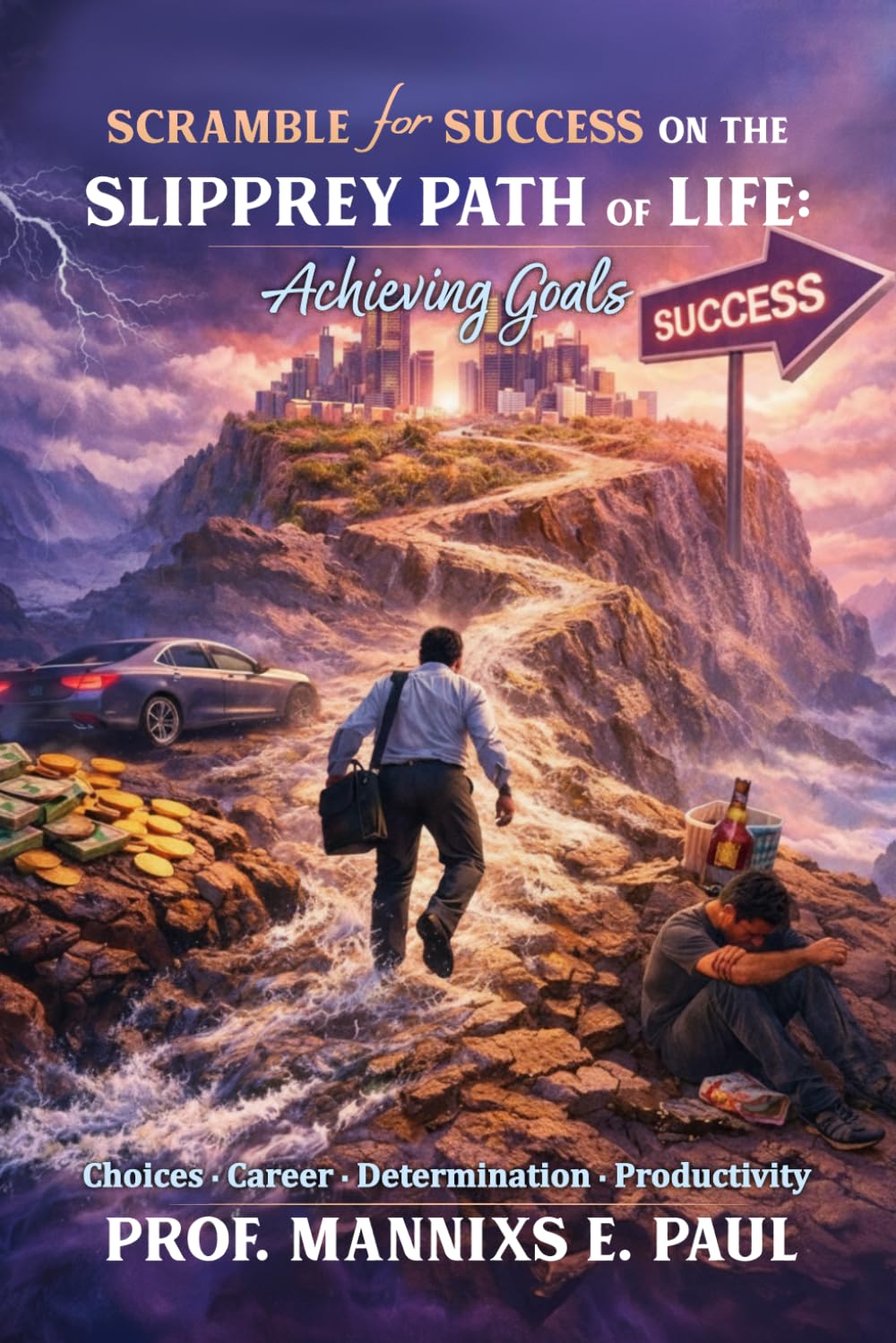 Scramble for Riches on the Slippery Path of Life: Achieving Goals