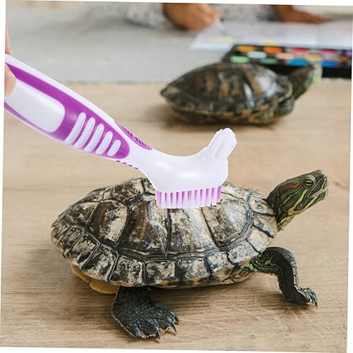 Miniatura 5 de Cepillo portátil Mini cepillo 2 unids Tortuga Shell Cepillo de limpieza de plástico Cuidado Llaves Cepillos de limpieza del hogar Cepillos de