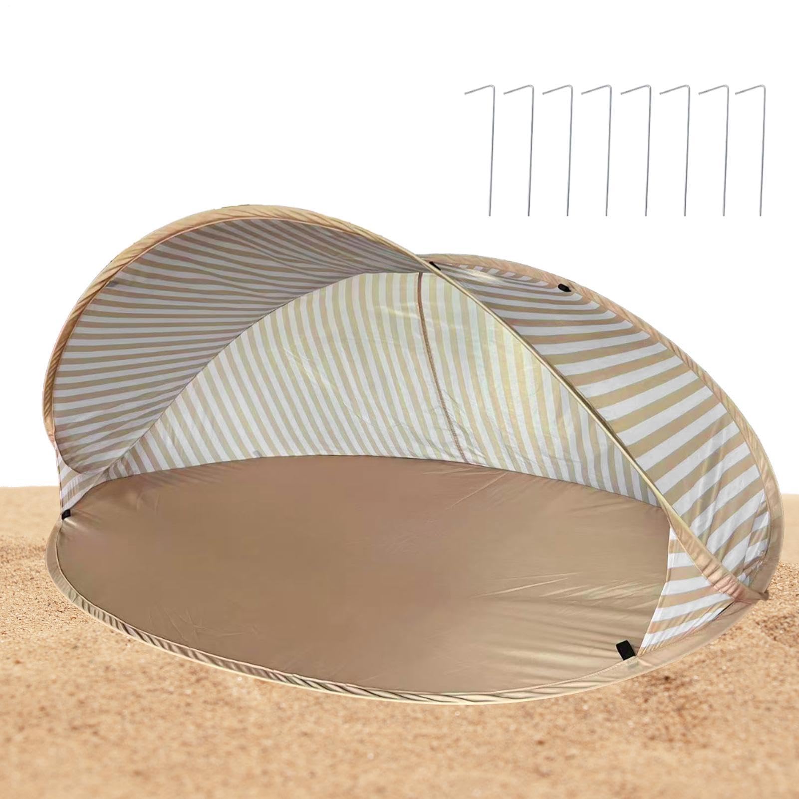 Tenda Da Spiaggia Solare Tettuccia Solare Portatile con Protezione UV per | Solare da Spiaggia per Giardino, Picnic all'Aperto, Vacanze Estive, Viaggi, Escursionismo e Pesca