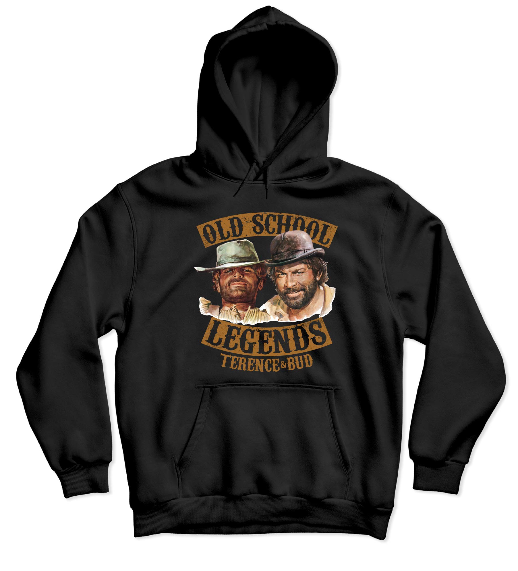 Terence Hill Bud Spencer Hoodie - Old School Legends - Terence & Bud (schwarz)