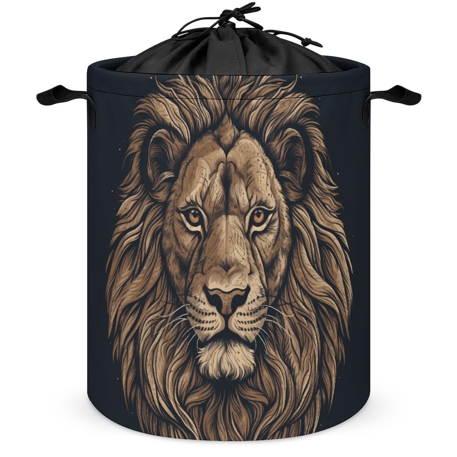 Panier de rangement pliable grand panier à linge lion anti-panne d'espace