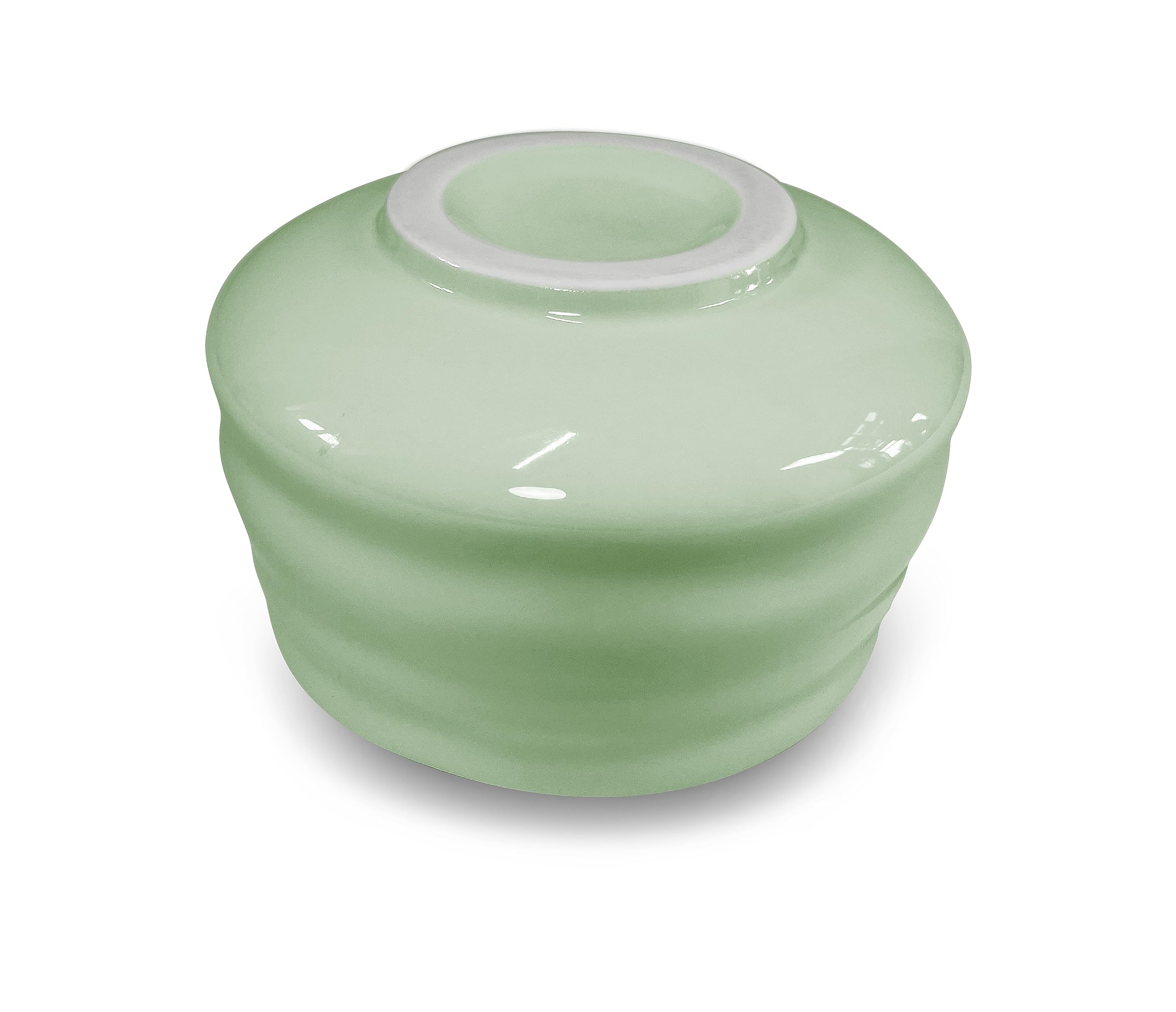 AIYICIII Ceramiczna miska na matchę, ręcznie wykonana japońska zielona filiżanka do herbaty, miska na herbatę matcha na ceremonię Chawan 500 ml 480 g (zielony matcha)