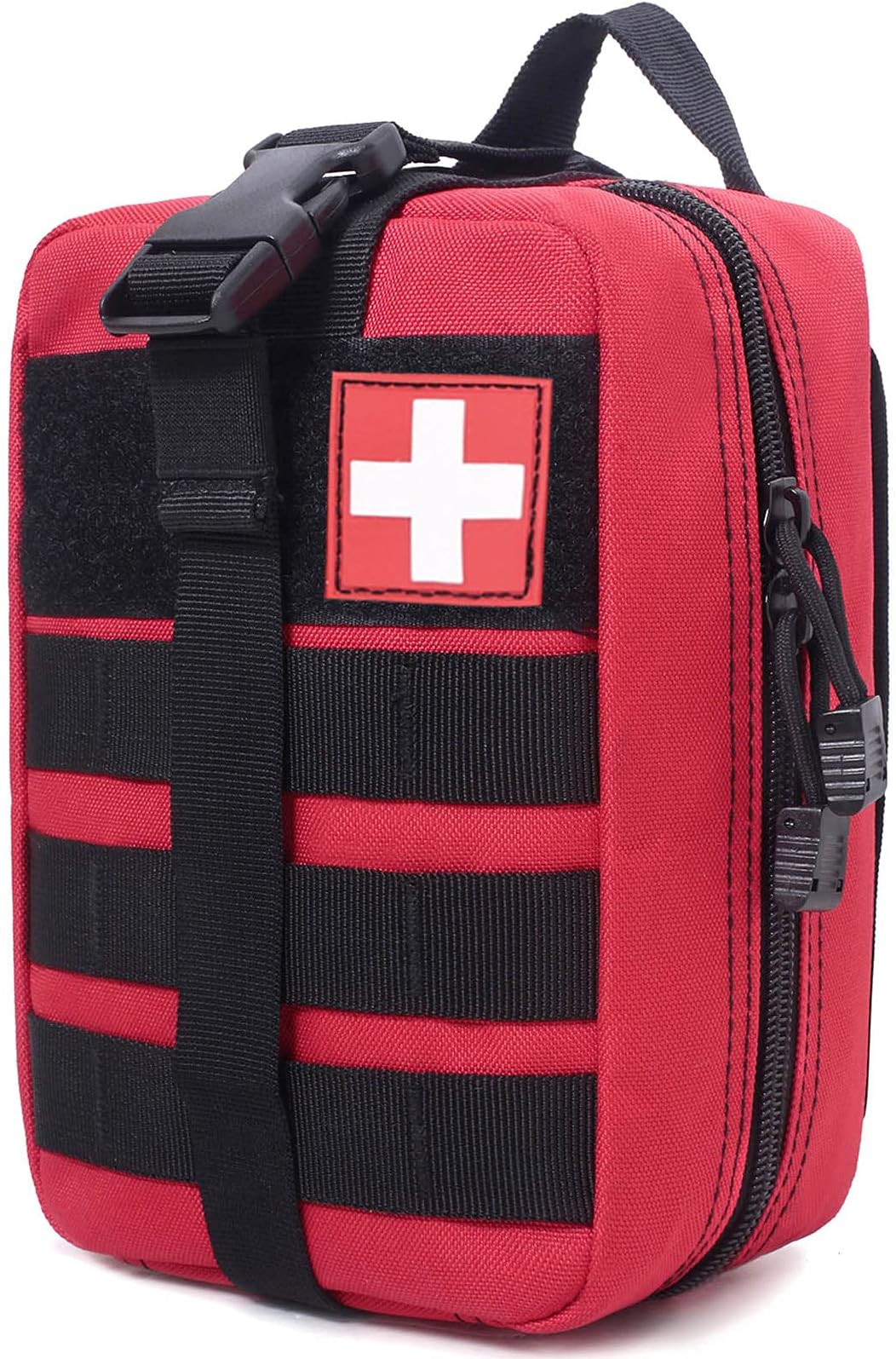 Molle Pouch, Sturdy 600D Nylon Tactical Medical Pouch,Rip-Away EMT First Aid Pouch (Bag Only)