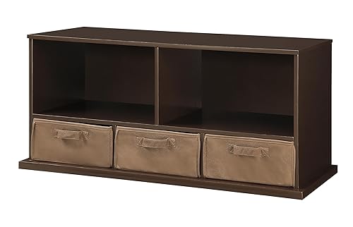 Miniatura 3 de Badger Basket Shelf Storage Cubby con tres cestas talla única  Espresso