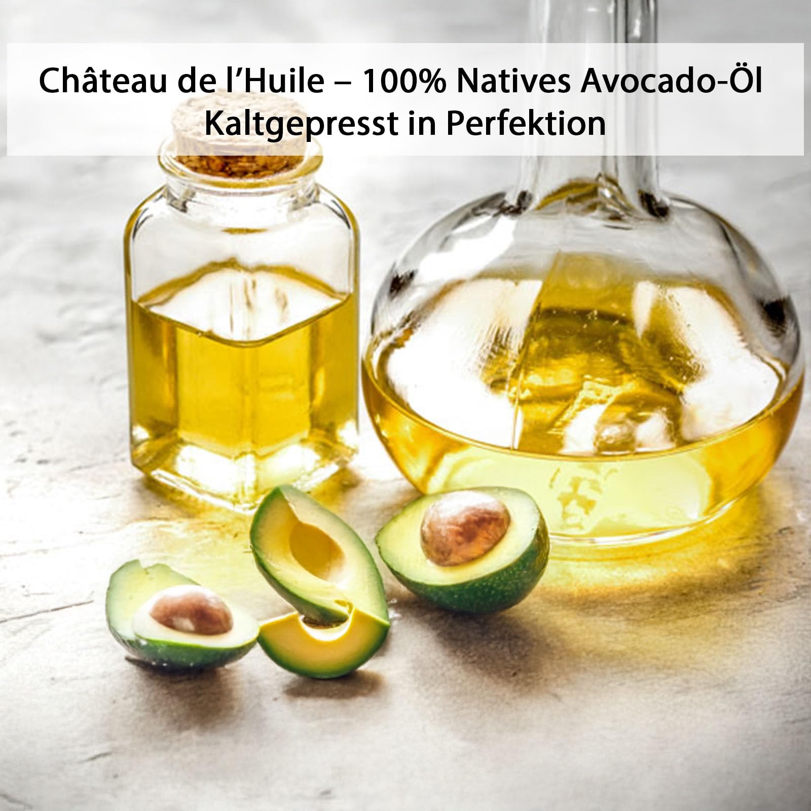 Château de l’huile Bowl-Set 3er – Avocadoöl, Erdnussöl & Sesamöl | Premiumöl-Set, UV-Licht geschützte Dose - kaltgepresst & geröstet – Ideal für Bowls,Wokgerichte & gesunde Küche