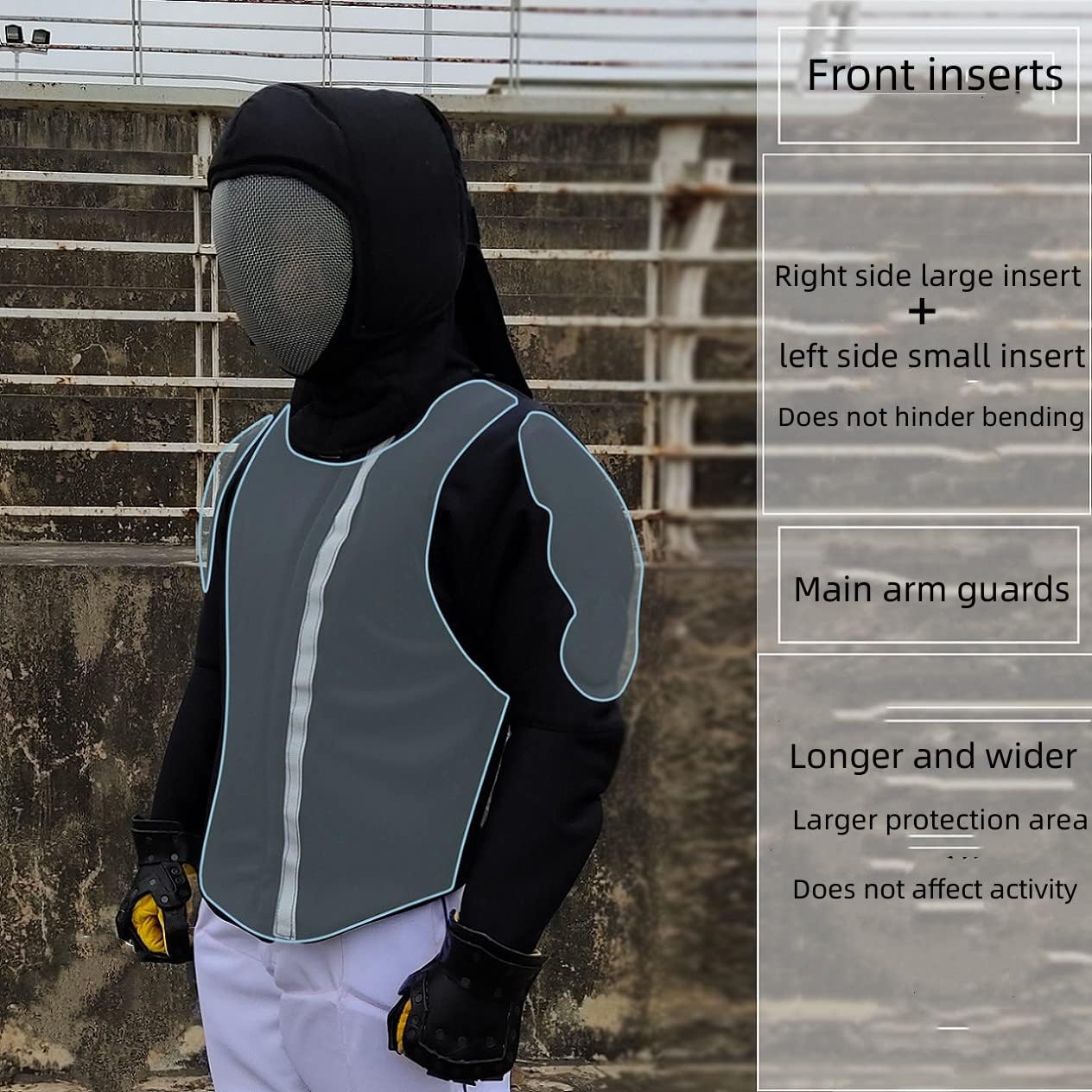 ASAki HEMA Fencing Jackets,HEMA Gear with 350N Stab-proof Fabrics,Suitable for Steel Sword Sparring.Customized