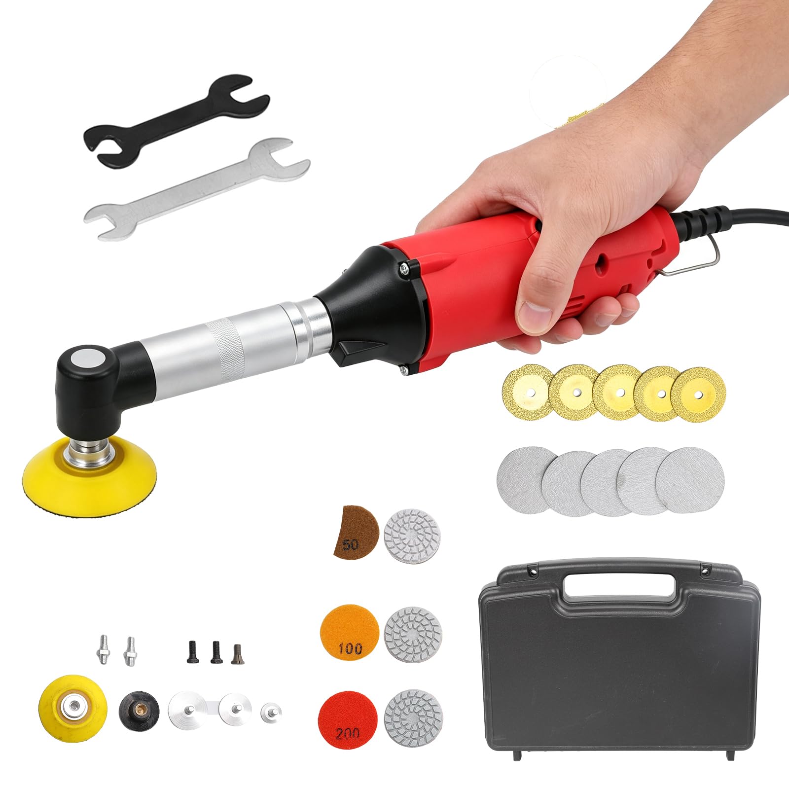 Meuleuse Droite Électrique 450W Pour Restauration Joints de Carrelage (Rouge)