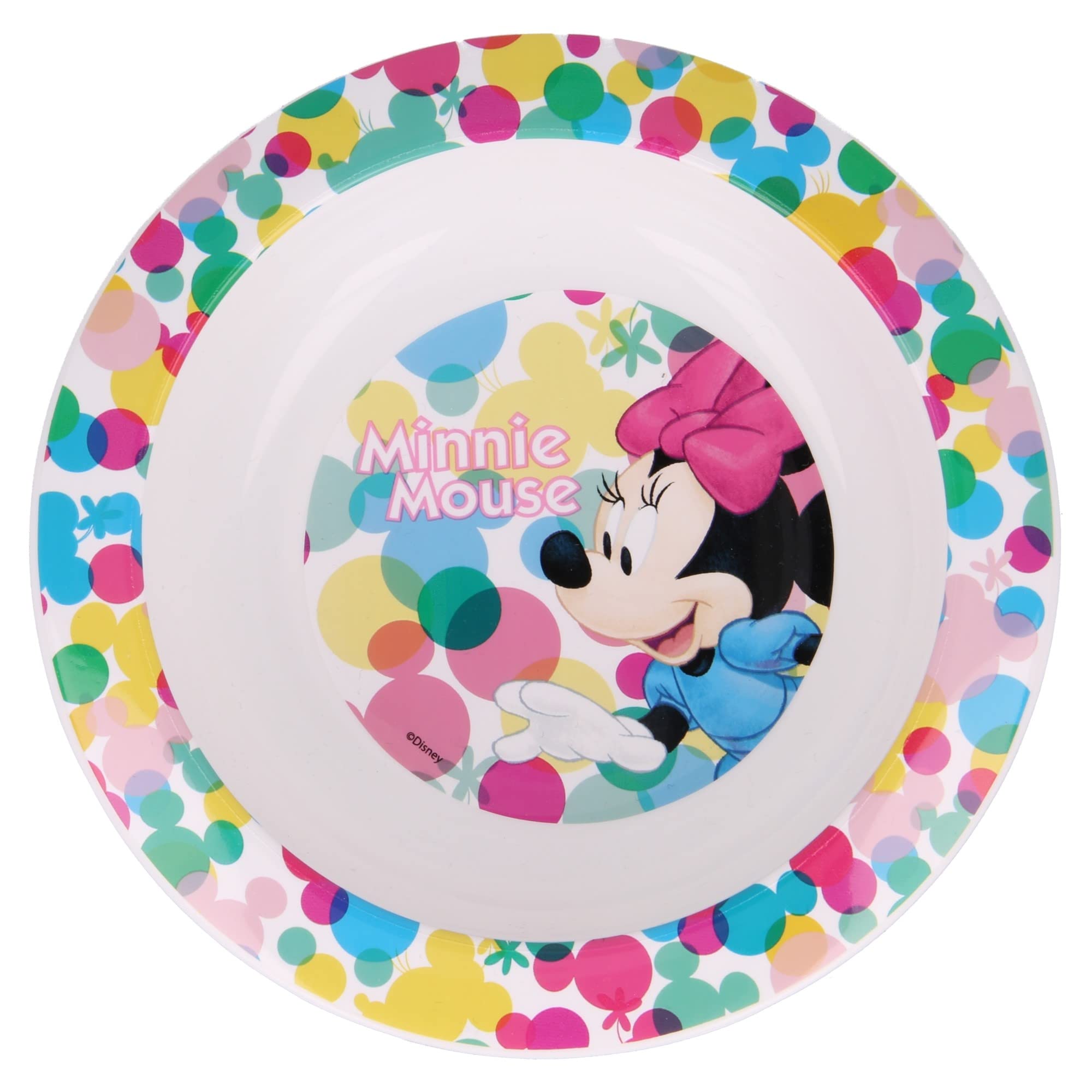 Stor Multicolor 8412497511464Children Micro Bowl, Minnie Feel Good