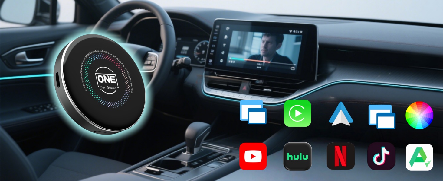 Amazon.com: OneCarStereo CarPlay Ai Box HE Pro with Android